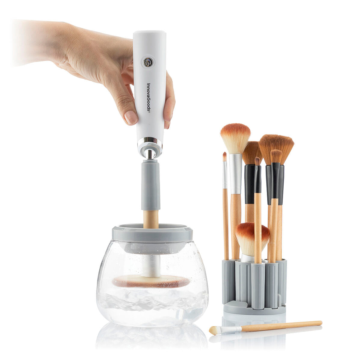 Nettoyeur et Séchoir Automatique pour Pinceaux de Maquillage Maklin InnovaGoods