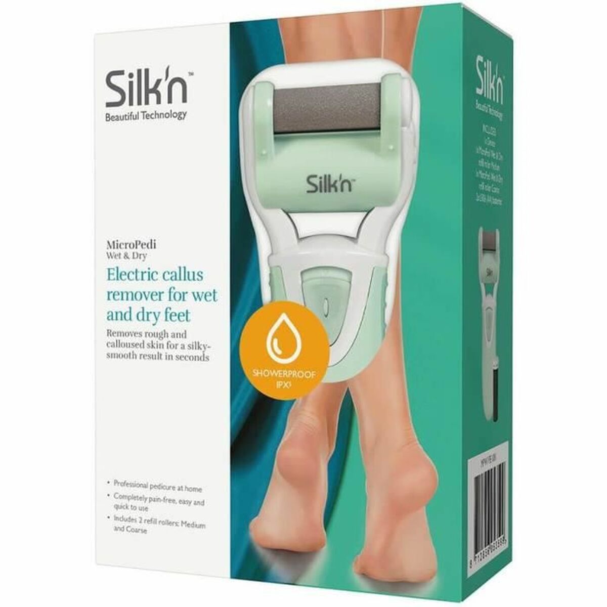 Éliminateur de Callosité Électrique Silk´n MicroPedi Wet & Dry Vert